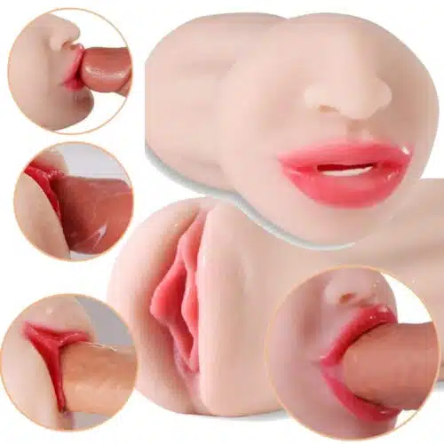 Realistic Double End Mastrubator (Vagina &Mouth). Available now at Adult Luxury. Top Selling Adult Toys for Him.