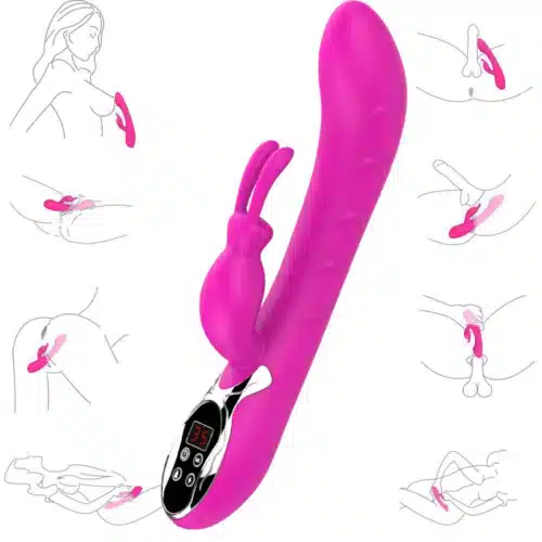 Heating Pink Rabbit Vibrator For Women
