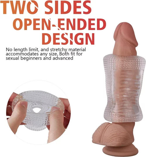 Transparent Double Sided Masturbator Sex Toy From Adult Luxury 