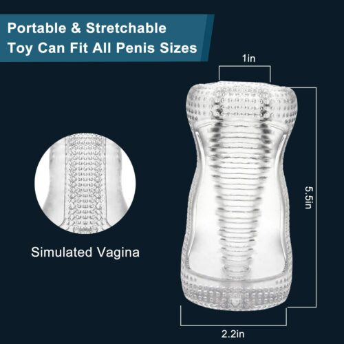 Transparent Double Sided Masturbator Sex Toy From Adult Luxury 