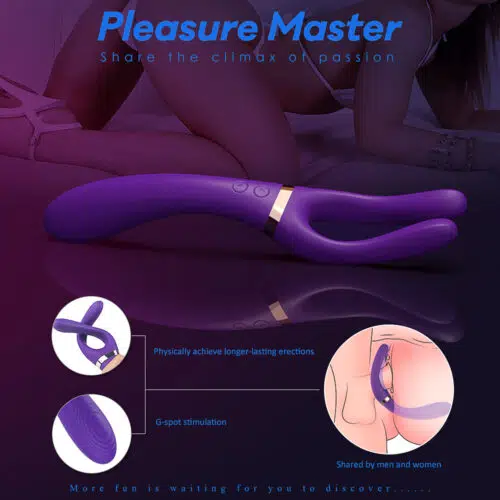 Couples Dual Pleasure Magic Vibe (Purple) How To Use 2 Adult Luxury
