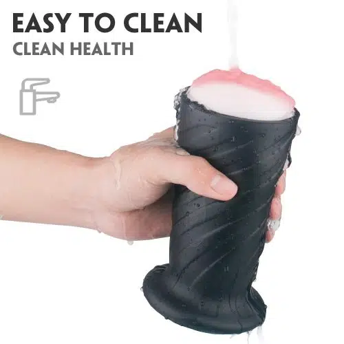 3D Flesh Vacuum Cup Hands-Free Male Masturbator Adult Luxury