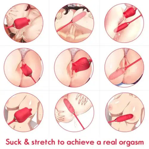 3 in 1 Au-Rose-Licking Rose Toy with Dildo How To Use Vibrator Adult Luxury