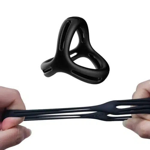 3 in 1 Stay Hard Cock Ring Stretched Adult Luxury