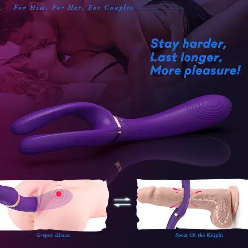 Couples Dual Pleasure Magic Vibe (Purple) How To Use Adult Luxury  