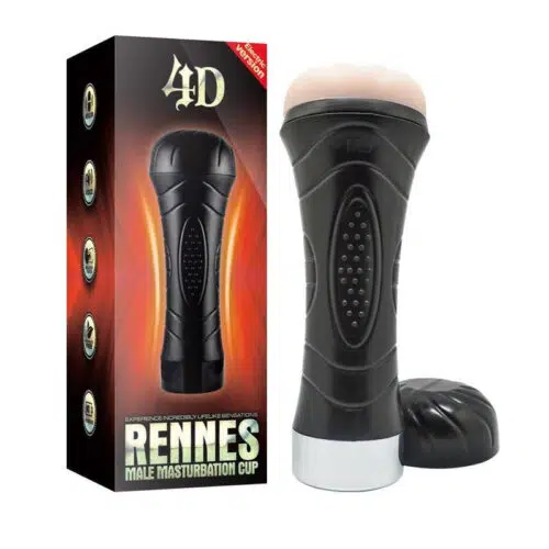 4D Rennes Vibrating Male Mastrubation Cup All Pieces Adult Luxury 