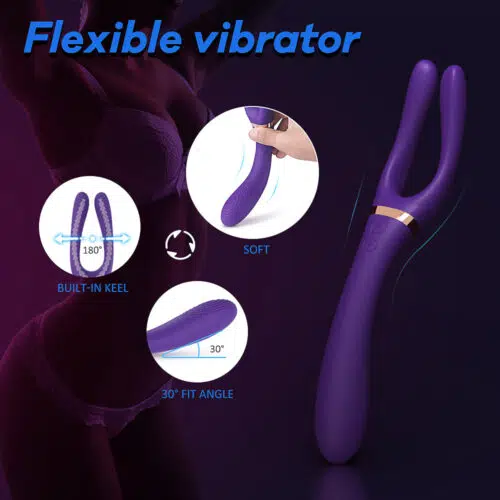 Couples Dual Pleasure Magic Vibe (Purple) Product Specs Adult Luxury 
