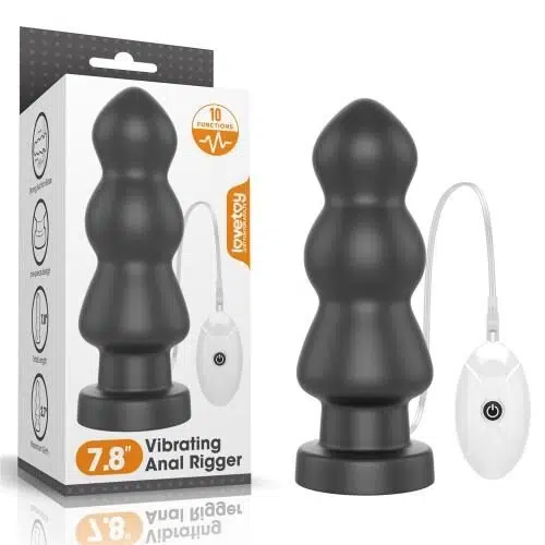 7.8" King Sized Vibrating Anal Rigger Adult Luxury