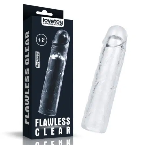 +70% Flawless Clear Penis Sleeve Adult Luxury