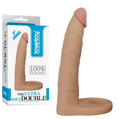 7" The Ultra Soft Double Penetration Dildo Adult Luxury
