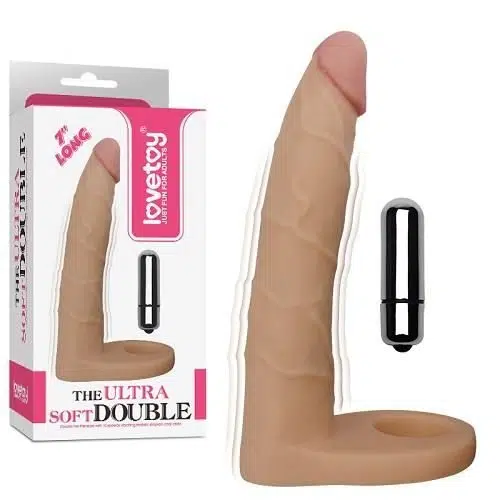 7" The Ultra Soft Double Vibrating Adult Luxury