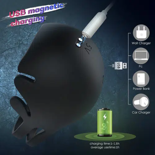 Mighty Max Vibrating Testicle Stimulator and Cock Ring With Remote Adult Luxury