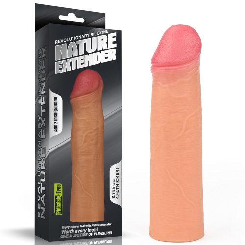 Add 2" Revolutionary Silicone Nature Extender Adult Luxury