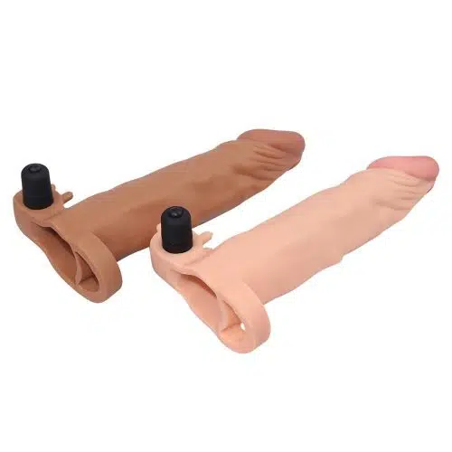 Add 50% X Tender Vibrating Penis Sleeve  (Brown) Adult Luxury