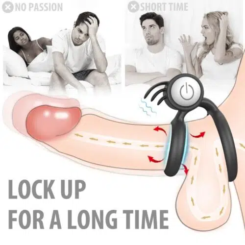 Aim to Please Double Vibrating Cock Ring Adult Luxury