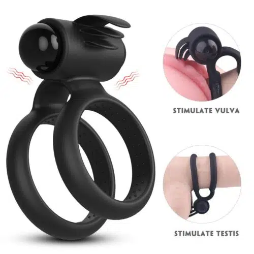 Aim to Please Double Vibrating Cock Ring Adult Luxury
