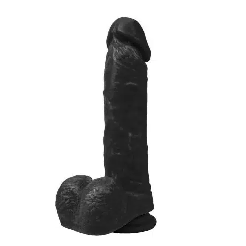 Black Velvet Dildo (22 cm x 4cm) Adult Luxury