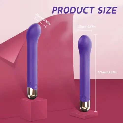 Bliss Point Curve Vibrator Purple Size Dimensions Adult Luxury