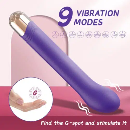 Bliss Point Curve Vibrator Purple 9 Vibration Modes Adult Luxury