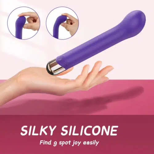 Bliss Point Curve Vibrator Purple Soft Silicone G Spot Adult Luxury