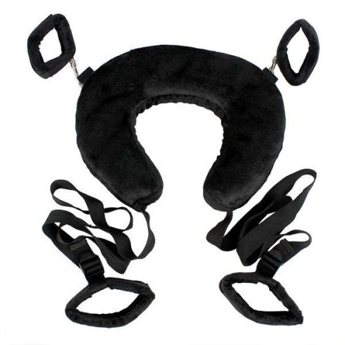 Bondage Kit Sex Toys Plush Neck Pillow & Handcuffs & Ankle Cuffs Adult Luxury