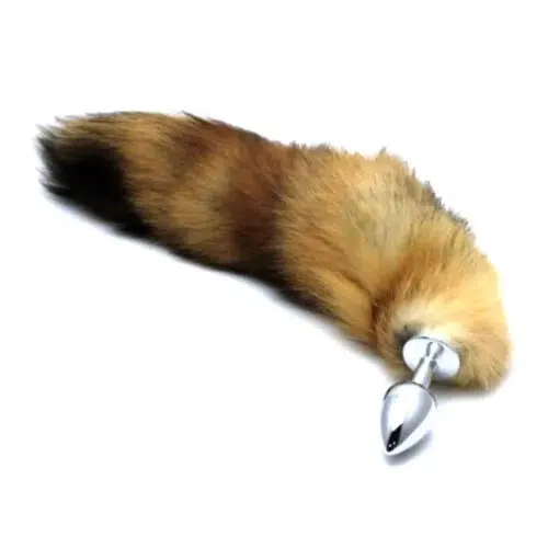 Brown Fox Tail Anal Plug Long Adult Luxury