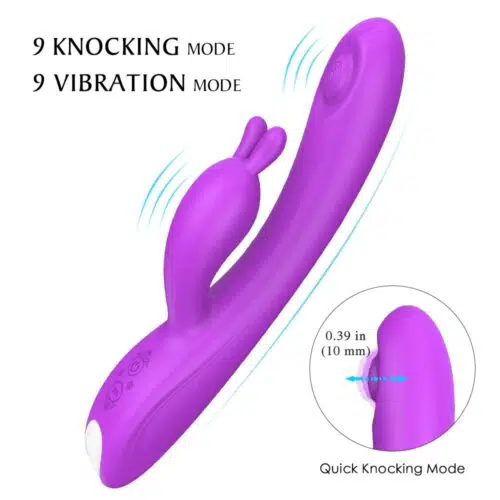 Candy Knocking G-spot Rabbit Vibrator Adult Luxury