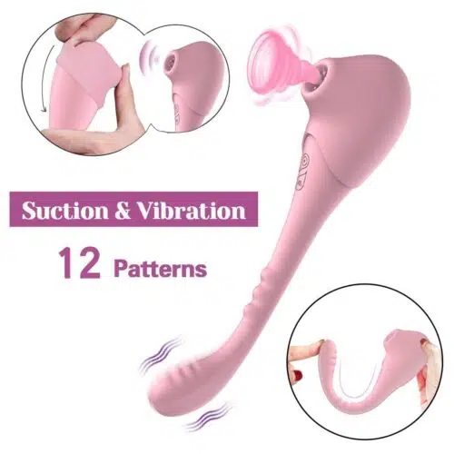3 in 1 Air-Pro Vibe (Pink) Vibrator For Women Adult Luxury