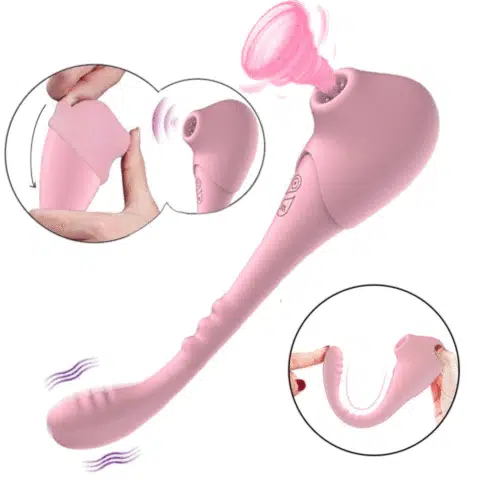 3 in 1 Air-Pro Vibe (Pink) Vibrator For Women Adult Luxury