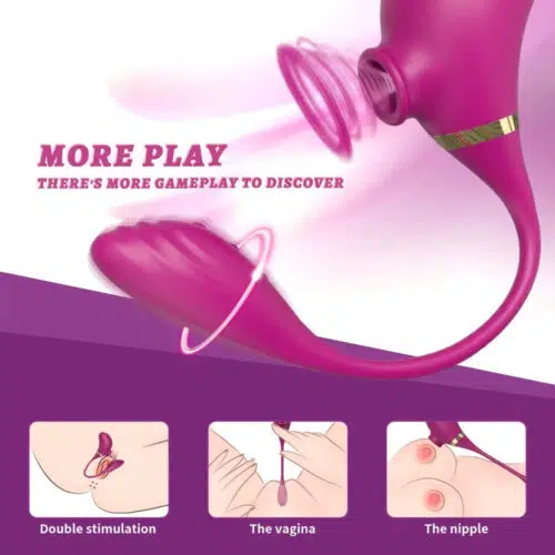Cleopatra® 2 in 1 BioAir Vibrator How To Use Adult Luxury