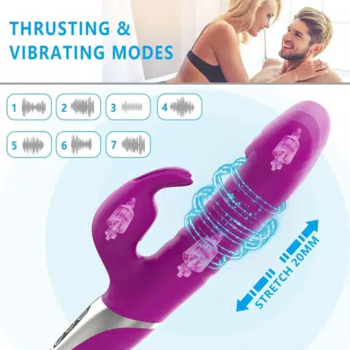 Destiny Thrusting Vibrating Rabbit Thrusting Vibrator Adult Luxury
