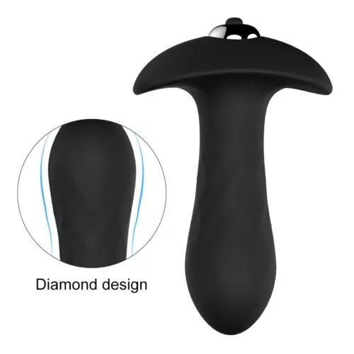 Diamond Vibrating Anal Butt Plug Adult Luxury