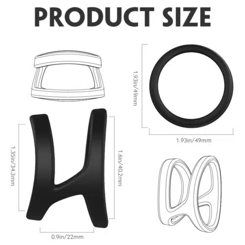 Double Multifunction Silicone Strong Cock Ring Product Size Adult Luxury