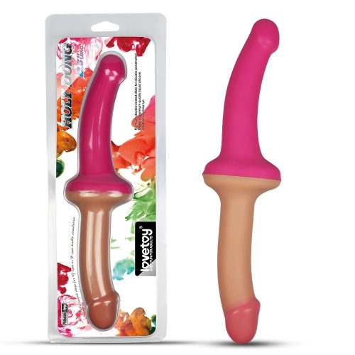 Double Sided Strapless Dildo & Strap-On (Flesh and Pink)