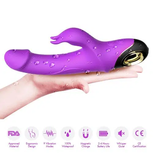 Enchanting® The Super Quiet Rotating Rabbit Vibrator Adult Luxury