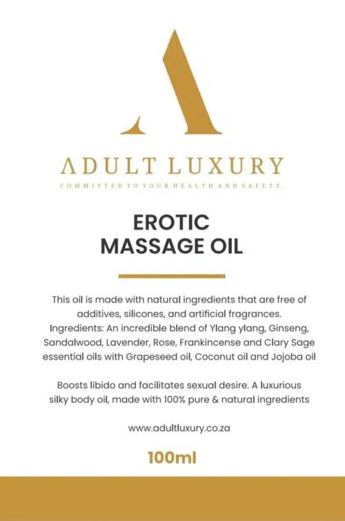 Erotic Massage Oil Adult Luxury