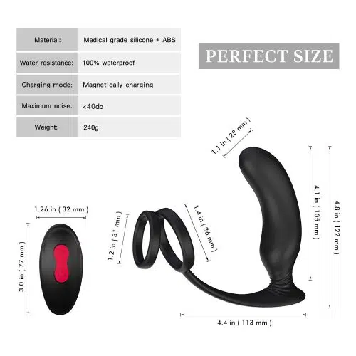 Fantasy 3 in 1 Remote Control Prostate Massager Adult Luxury