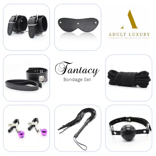Fantasy Bondage Set (Black) Adult Luxury