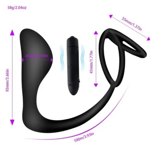 Galaxi Silicone Cock Ring and Butt Plug Sex Toy Adult Luxury