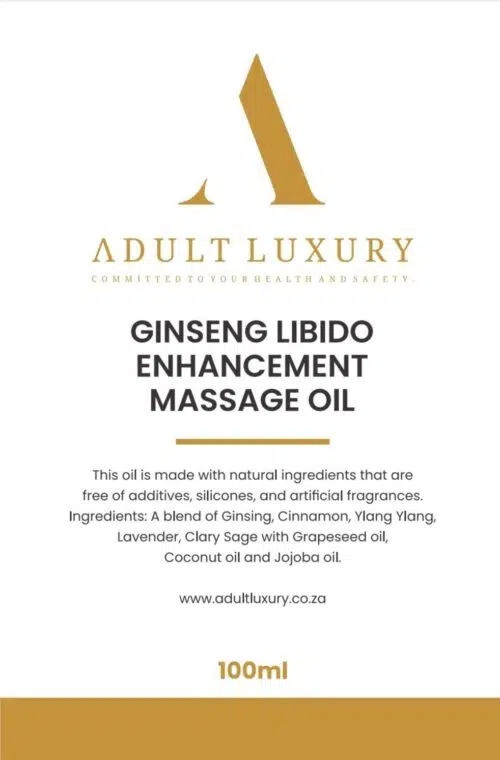 Ginseng Libido Enhancement Massage Oil  Adult Luxury