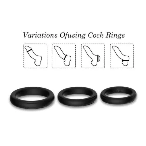 HardRock Cock Ring Set Adult Luxury