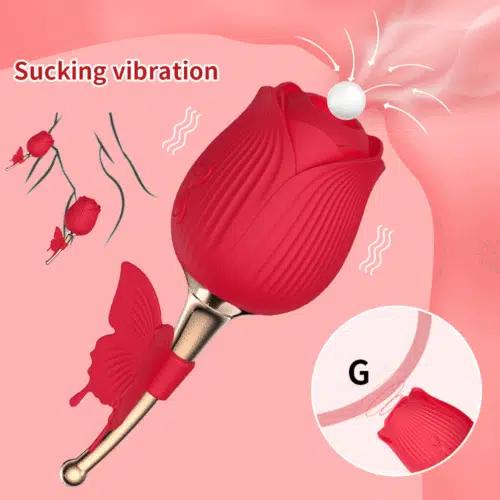 Charmed 4 in 1 Rose Air Pulse Vibrator Sex Toy Adult Luxury