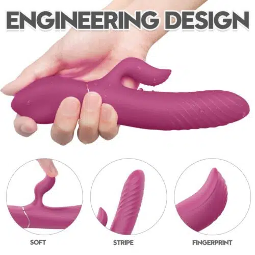 Hysteria® Silent Heating Thrusting Vibrator Sex Toy For Women Adult Luxury