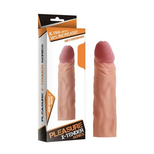 Add 5cm X Tender Penis Sleeve (Flesh) Adult Luxury