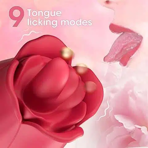 Indulgence Rose Licking Vibrator Adult Luxury
