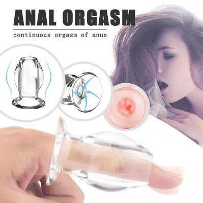 Invisible Hollow Anal Butt Plug Set Adult Luxury