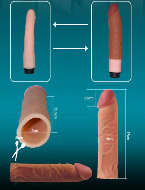 Add 30%" Pleasure X Tender Penis Sleeve(Flesh) Adult Luxury