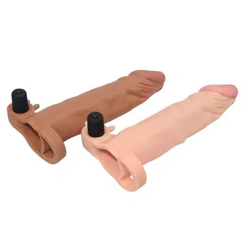 Add 50% Vibrating Penis Sleeve (Flesh) Adult Luxury
