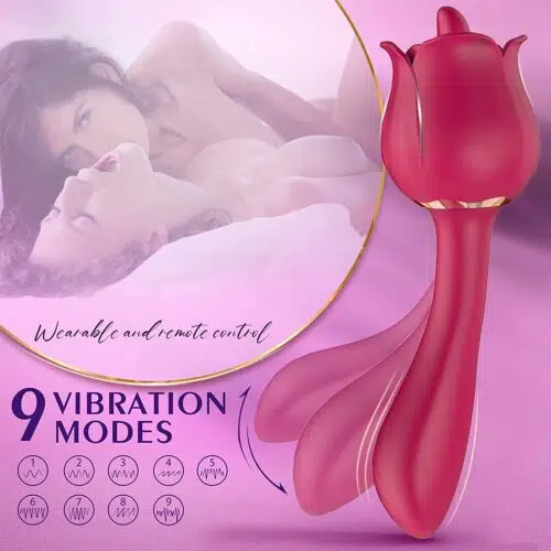 La Rose Pro 3 Licking and Sucking Vibrator Adult Luxury