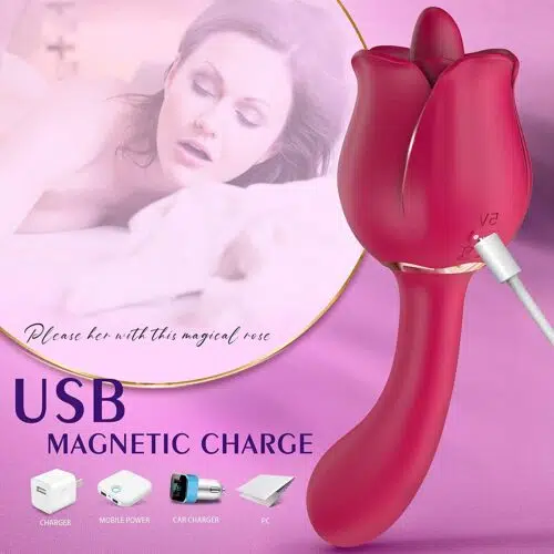 La Rose Pro 3 Licking and Sucking Vibrator Adult Luxury